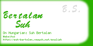 bertalan suh business card